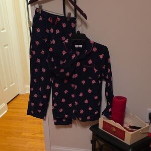 Charming Kids Pajama Set in Navy and Pink